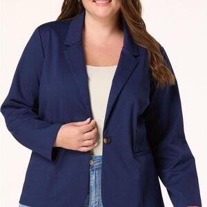 Cato NWT Plus Size 20W Pitch Navy Sportwear Blazer